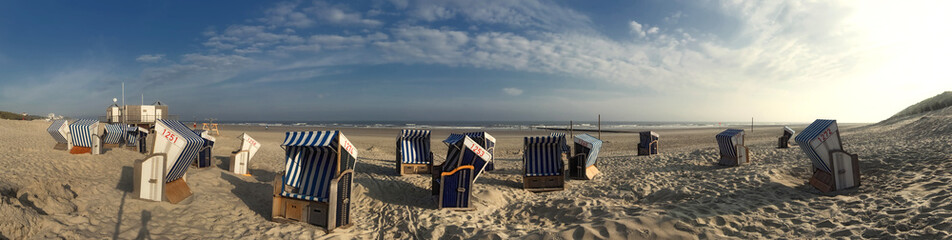 Norderney Panorama am Strand