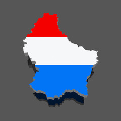 Map of Luxembourg.