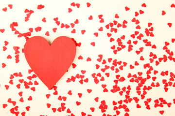 Red hearts background