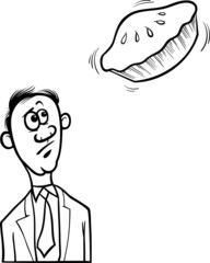 pie in the sky saying cartoon