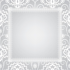 lace floral frame