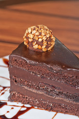 chocolate cake piece