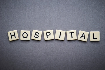 Obraz premium HOSPITAL word