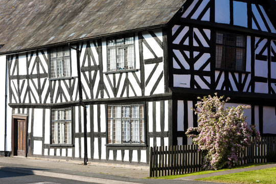 half timbered house, Leominster, Herefordshire, England