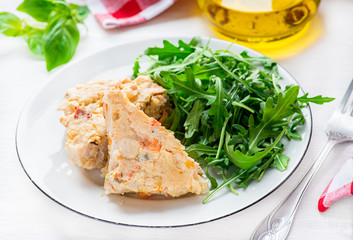 Chicken casserole with vegetables