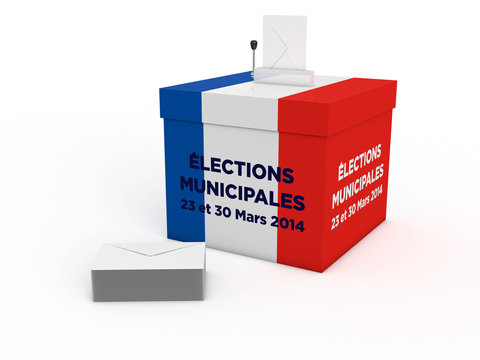 Urne élections municipales 2014