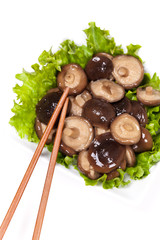 Shiitake Mushrooms in bowl