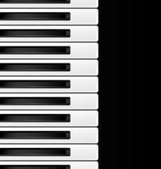 black and white keys