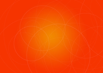 Gradient background with circles lines