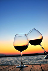 pair of glass of wine