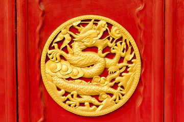 Imperial dragons in Forbidden City, Shenyang China