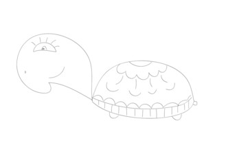 Doodle Sketchy turtle Vector Illustration