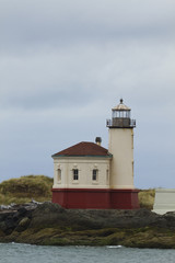 Fototapeta na wymiar Coquille River Lighthouse