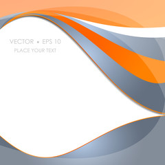 Abstract vector orange background