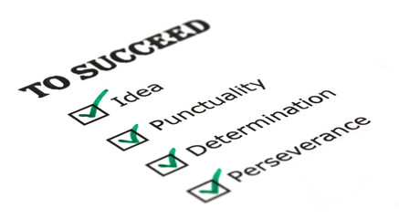 Way to success checklist