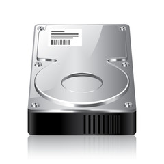 Hard disk drive vector illustration