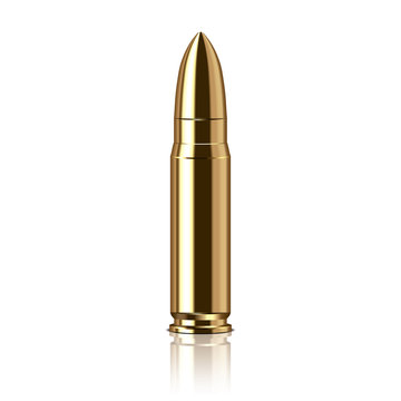 Rifle bullet vector illustration