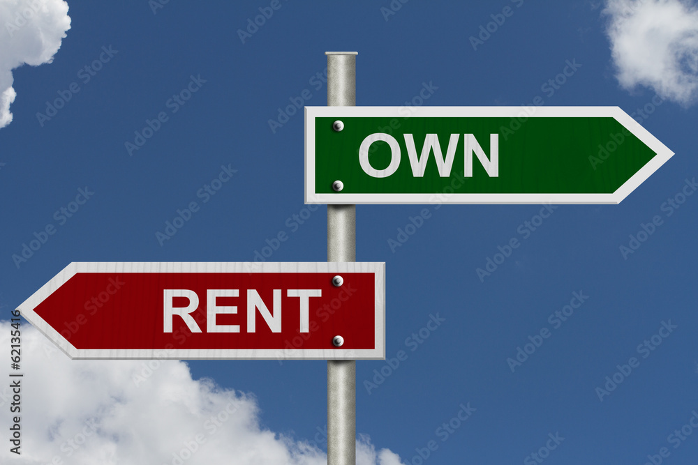 Poster Own versus Rent