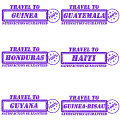 Travel to stamps