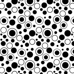 Vector seamless circle pattern