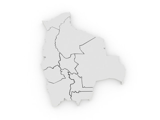 Map of Bolivia