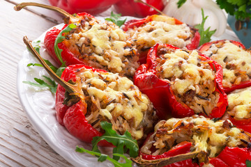 paprika with rice fullly