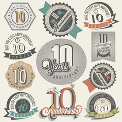 Vintage style 10 anniversary collection