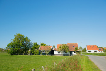 Village Oosterend on Dutch Texel