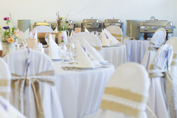 decoration on wedding chairs cover