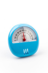 Hygrometer isolated white background