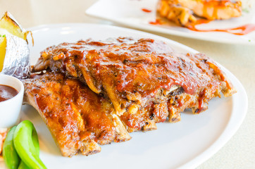 Bbq ribs steak