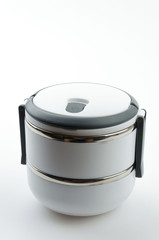 Tiffin isolated white background