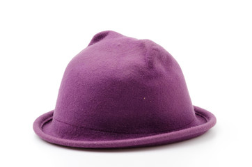 Winter hat isolated white background