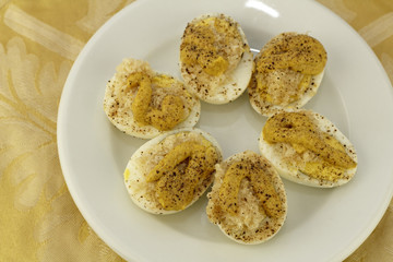 Six Deviled Eggs