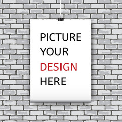 Poster template for your design.