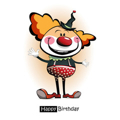 Happy Birthday clown smile
