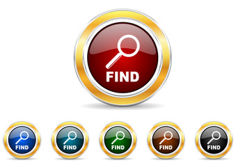 find icon vector set