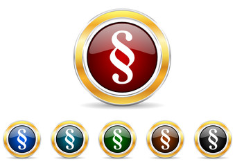 paragraph icon vector set