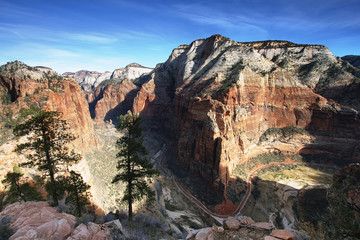 View from top of Angels Landing