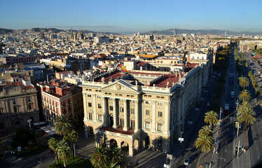 Obraz premium View of the city of Barcelona, Spain
