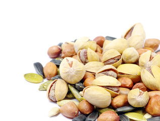 Obraz na płótnie Canvas nuts and seeds