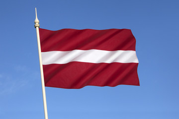 Fototapeta na wymiar The national flag of Latvia