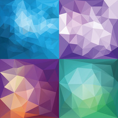 Polygonal Geometric backgrounds.