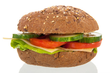 healthy brown bread roll