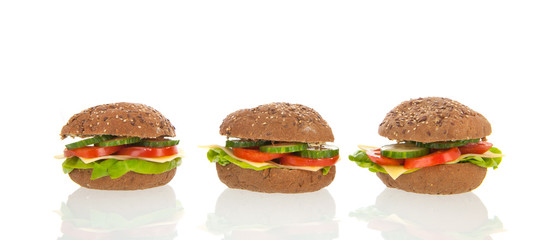 healthy brown bread rolls
