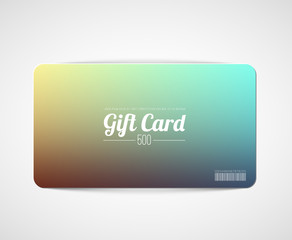 Modern simple  gift card template