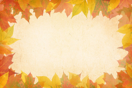 Textured Autumn background with room for copy space.