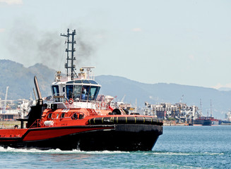 tug in the port