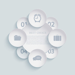 Vector modern infographic element design. Eps 10