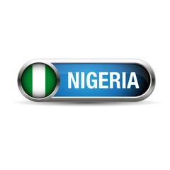 nigeria flag gel metal button